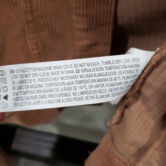 Corduroy Button Front Jacket - Picture 5 of 5